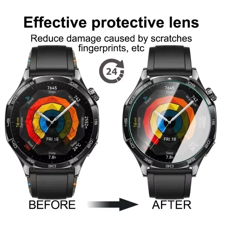 واقي شاشة زجاجي لساعة هواوي GT - مراجعة Titan Smartwatch Accessories وسعره