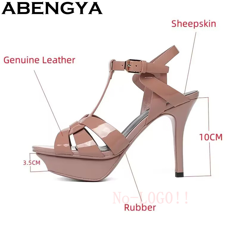 ABENGYA منصة سوبر رقيقة صندل ك - مراجعة Leather Classic Strap وسعره