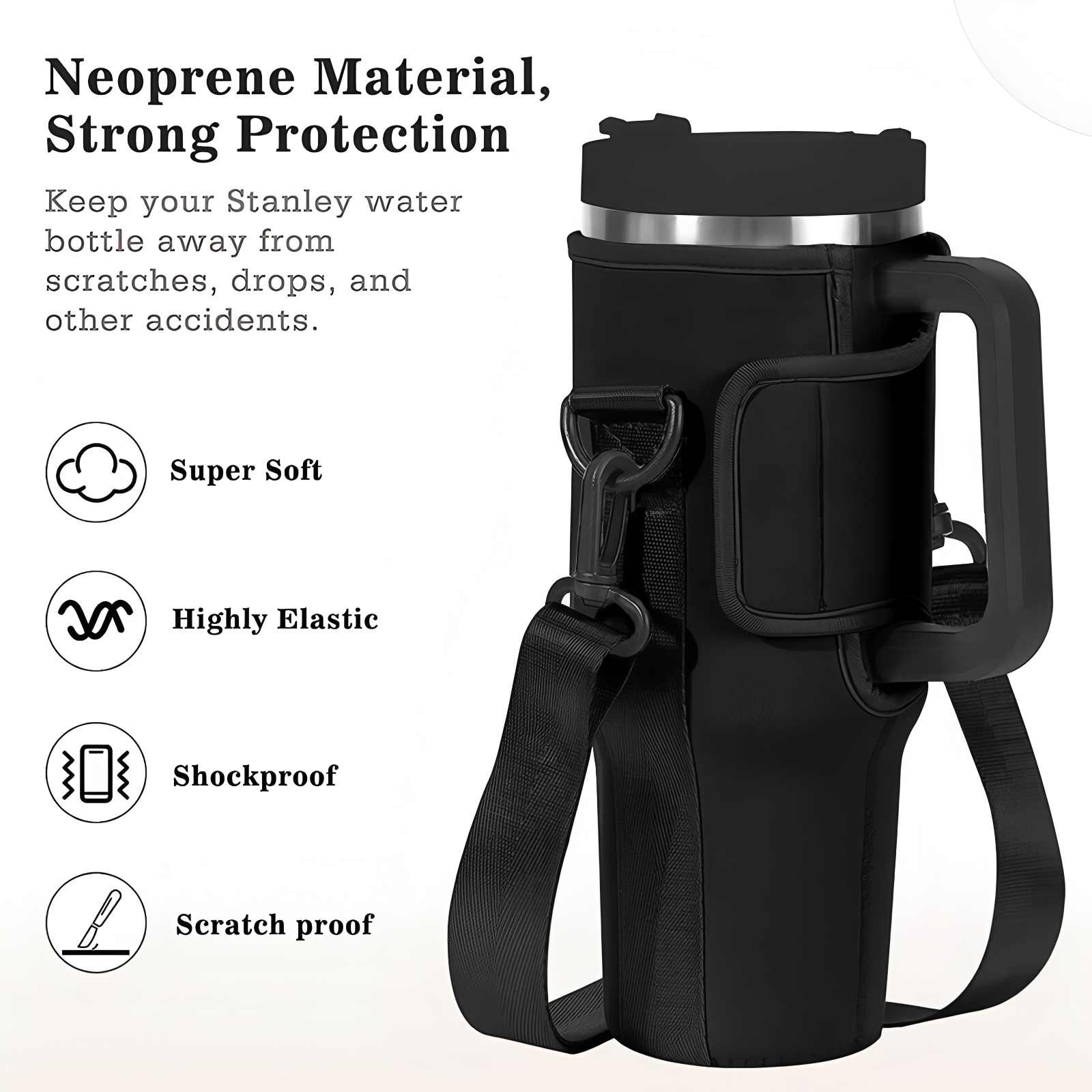 كبير 40oz معزول مانعة للتسرب ز - مراجعة Rugged Sport Strap وسعره